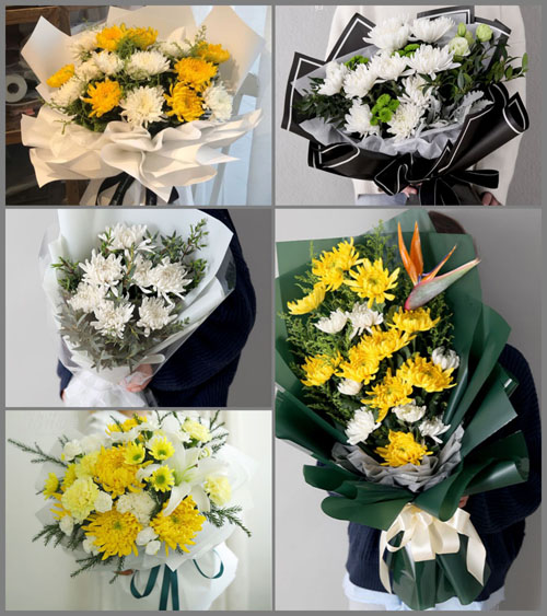 广东珠海市香洲区香湾街道白事花束代送